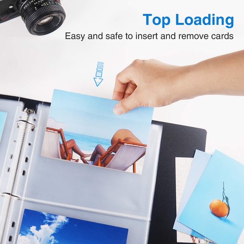Sooez 30 Pack Heavy Duty Photos or Postcards Page Protectors,