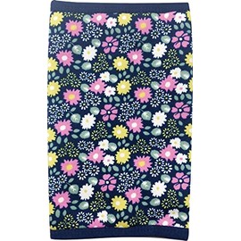 Maruwa Boeki Warm Ankle Warmer Retro Flower Navy Size: One Size Fits Most 2003955-04