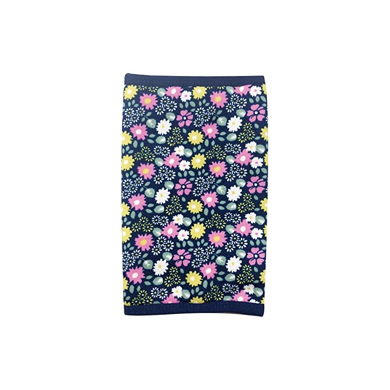 Maruwa Boeki Warm Ankle Warmer Retro Flower Navy Size: One