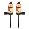 2-Pack Solar Snowman Christmas Stake Lights for Outdoor Décor –