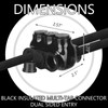 Copkim 10 Pack 3 Port Insulated Wire Connectors Black Multi