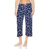 HUE Women’s SleepWell Basic Printed Knit Performance Sleep Capri Pajama
