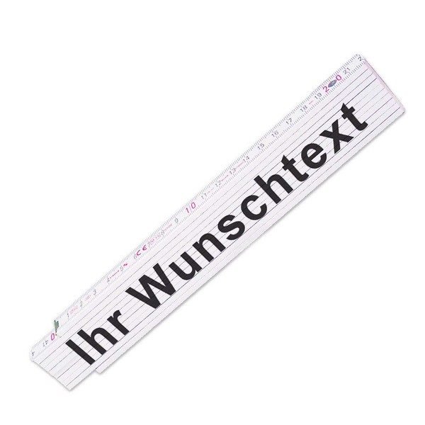 Ruler with Desired Text - Link Scale Personalised - Metre