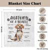 VRW Wiener Dog Gifts - Beagle Dog Mom Blanket, 50x60
