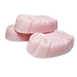 3 Pc Soaps Gift Boxed Set Carnation Scent - Oval Swirl Design Shea Butter Goat Milk Soap