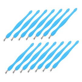 Gatuida 24pcs Cuticle Trimmer and Remover Fork for Home Manicure and Pedicure Gentle and Dead Skin Care for Fingernails and Toenails