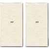 20 Handkerchiefs (2 x 10) Moments Ornament Cream / Beige