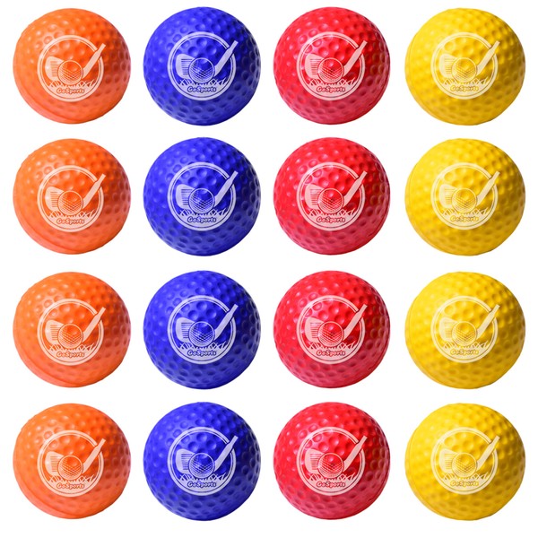 GoSports Foam Golf Practice Balls Realistic Feel and Limited Flight Use Indoors or Outdoors