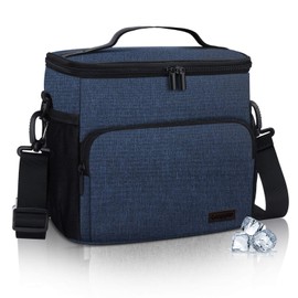 Gloppie Lunch Box for Men Women Insulated Lunch Bag Reusable Lunch Cooler Bag, Blue