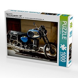 CALVENDO Puzzle Motorcycle Legends - MZ 1000 Pieces Laying Size 64 x 48 cm Photo Puzzle Picture of Henning by Loewis of Menar