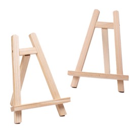 NCZCDZSW Mini Easel Wooden 2 Pieces 15 x 20 cm Table Easel Wooden Small Easel Small Folding Small Easel Easels Wooden Easel for Display Painting Drawing Picture Frame