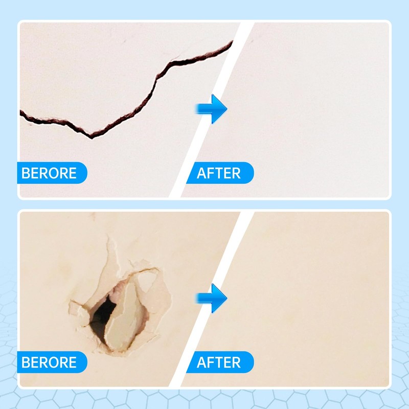 GMingZTong Wall Repair Patch Kit Upgraded Size, 8 Psc 10/8/6/4