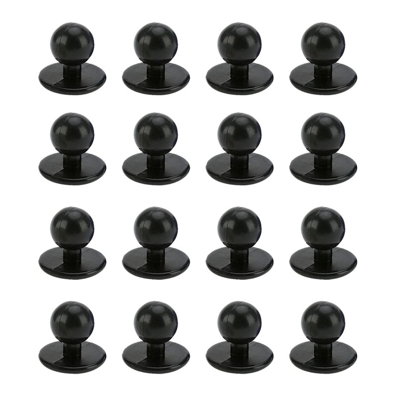 1xNEW Chef Jacket Buttons 10 X Black Chefs Button Replacement