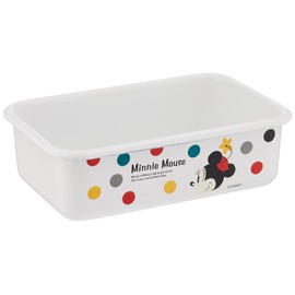 富士ホーロー ディズニー 浅型角容器 ミッキー&ミニー 740ml ホワイト DY-M
