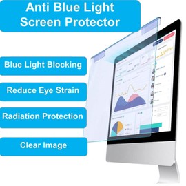 for 25" inch (16:9 Aspect Ratio) Desktop Compoter PC Monitor [Anti Blue Light] Screen Protector, Eye Protection, Reduce Eye Strain, SuperGuardZ, UV Blocking, Hanging Type Panel Cover Filter