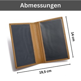 FOMAX Genuine Leather Protective Case for Passport, 100% Leather, Stylish Passport Case, Travel Wallet, Case for Travel, Passport Case Cover, gray, Classic