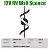 Homdec 12V Modern LED Wall Sconce, 7W RV Vanity Light