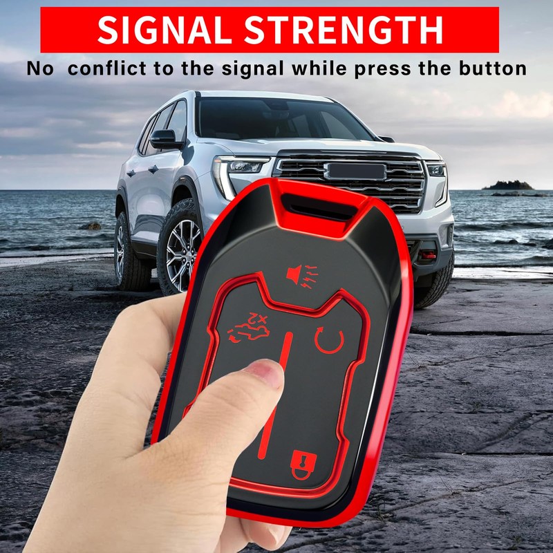XIYANG TRADE for GMC Key Fob Cover with Keychain，Key Case