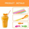 25Pieces Slushie Straws Slush Straws Hiccup Straw Milkshake Straws，All-in-one Straw
