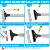 Greeily Floor Scraper, 31" to 61" Scraper Tool Long Handle