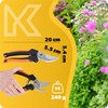 KADAX 20cm Carbon Steel Pruning Shears Professional Pruning Shears for