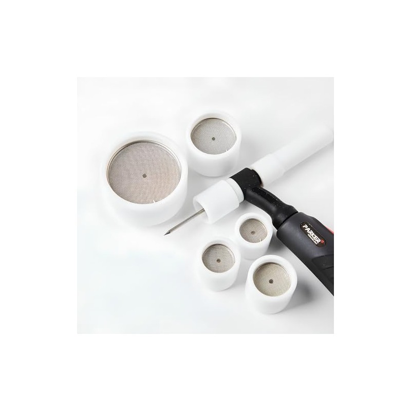 TIGWARE Teflon TIG Welding Cup, Virtually Unbreakable, Triple Diffuser System,