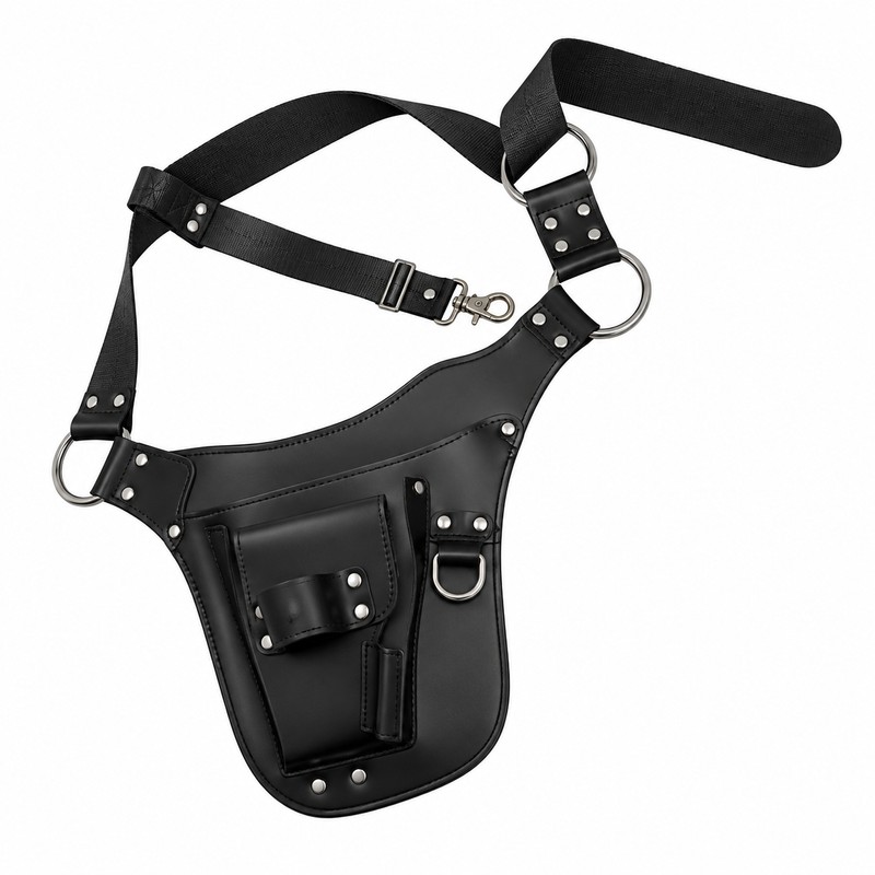 Adjustable Waist Tool Bag – PU Leather Work Belt Pouch