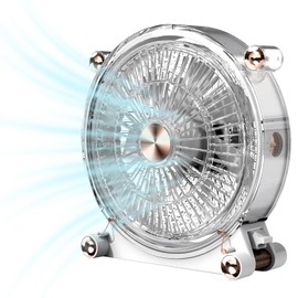 Mottinhill Desk Table Fan Electric Portable, USB Desk Fan, 3 Speed Quiet Personal Fan with 45° Adjustable Tilt, Mini Fan for Office Bedroom Travel, Lightweight & Compact, Easy Clean Design