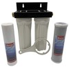Beech Lane External RV Dual Water Filter System, Leak-Free Brass