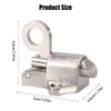 Latch Lock, Zinc Alloy Spring Bounce Lock Security Pull Ring