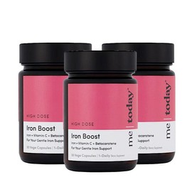 Me2day Iron Iron Boost Contains Vitamin C Beta Carotene, 3 packs, 30 tablets / 미투데이 아이언 철분 부스트 비타민C 베타카로틴 함유, 3개, 30정