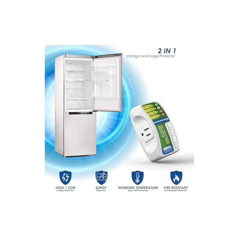 Refrigmatic WS-36300 - Protector de sobretensión electrónico para neveras de