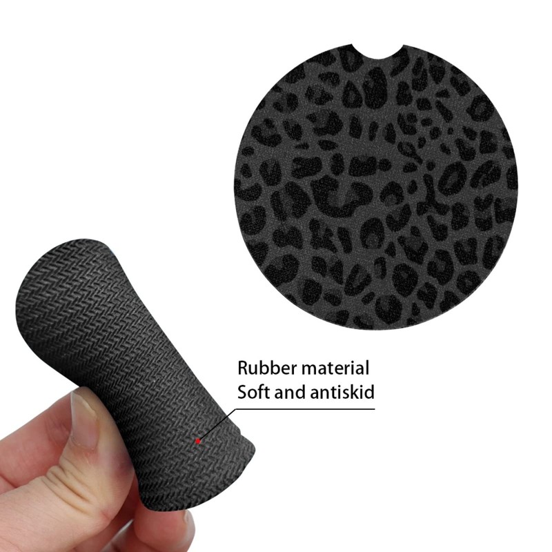 Jndtueit Leopard Spots Auto Insert Coaster, Vivid Cheetah Skin 2.8