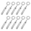 sourcing map 10Pcs M6 304 Stainless Steel Expansion Eyebolt, Closed