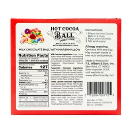 Pack of 4 Hot Cocoa Balls Variety Pack Milk Chocolate, Salted Caramel, and Peppermint for Christmas Chocolate Candy 3.31oz