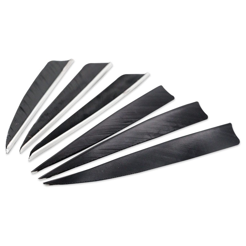 OBTOUTDOOR OUBOTER Pack of 60 Archery Arrow Feathers, 4 Inch