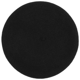 Laulhere Classiques Authentique Traditional French Wool Beret, Noir (Black)