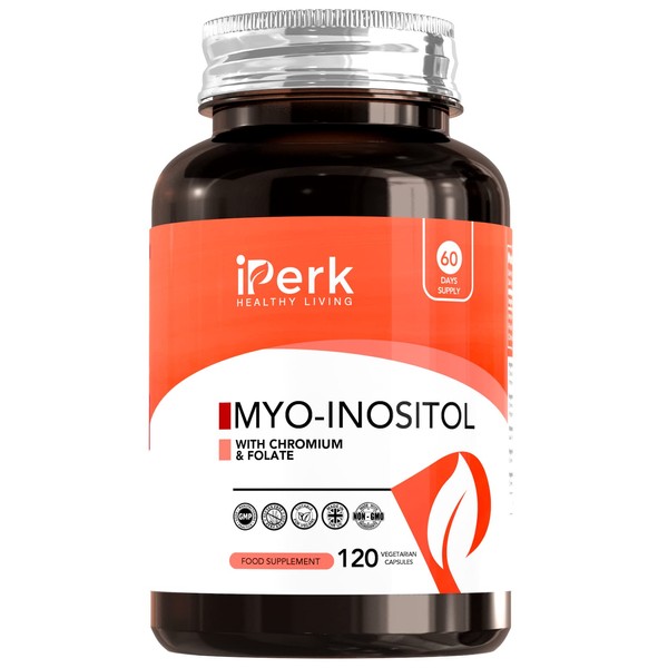 Iperk Myo Inositol Chromium and Folate 1000mg Inositol Per Serving