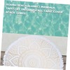 SHOWERORO Guys Beach Towel Ladies Round Beach Towels Mandala Round