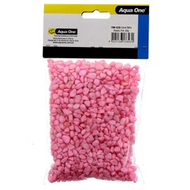 Aquarium Gravel Betta Metallic Pink 350g Fish Tank Decoration 12238 Aqua One