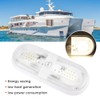 RV Ceiling Light LED Fixture Double Dome 4500K Camp Trailer