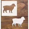 Sheep Reusable Mylar Stencil (4 inches) – Perfect for Painting,