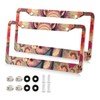 SDMKA Elephant Totem License Plate Frames 2 Pcs 2 Holes