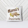 LIEBTASTISCH Kissen mit Spruch - Mama´s Schnarchecke - Faultier -