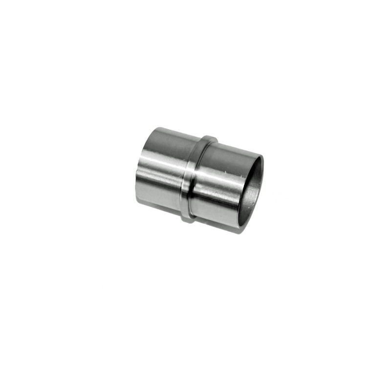 V2A stainless steel pipe connector with central bar for pipe