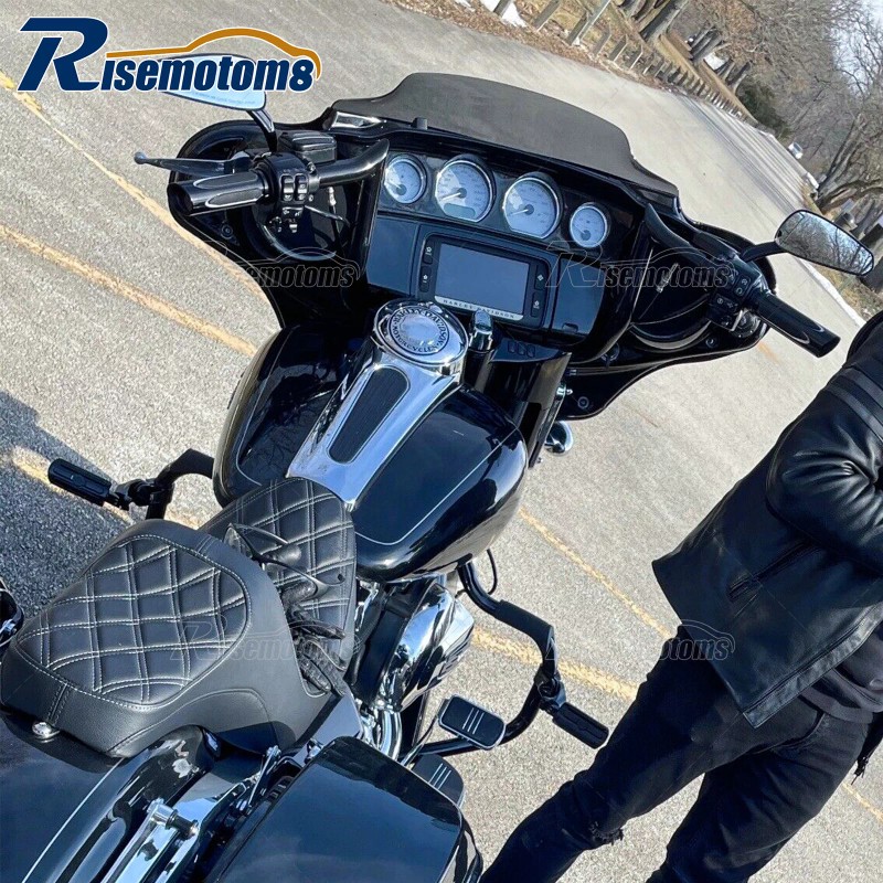 Risemotom8 Gloss Black 12" Meathook Ape Hanger Handlebar For Electra