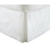 Simply Soft Pleated Bed Skirt, Full, White