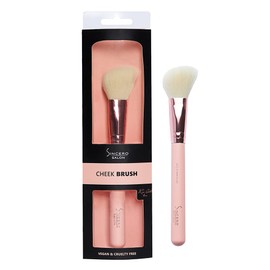 SINCERO SALON Blush Brush, Contour Brush I for Face and Cheeks I Rose Gold, 100% Vegan, Cruelty-Free Highlighter Brush, Powder brush, Very Soft, Perfect as a Gift