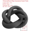 Hmevsafinect 2 Pcs Pipe Insulation Foam Tube, 3/8" TK.x 5.9