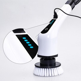 Cordless Electric Cleaning Brush – 2-Speed Power Scrubber with 9 Heads